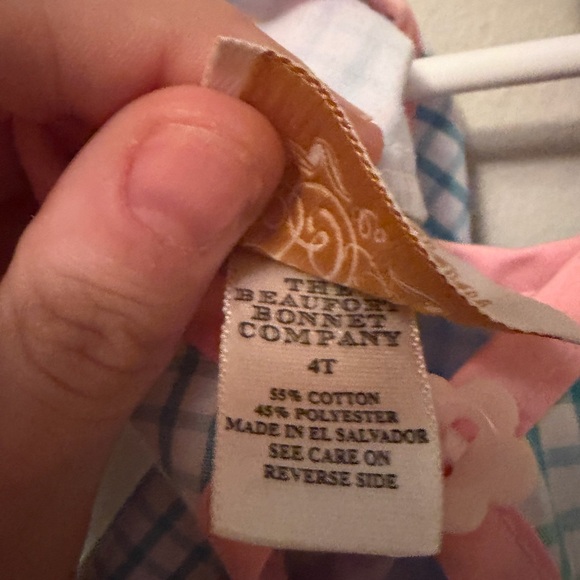 The Beaufort Bonnet Company Blue Striped Matching Set - Picture 3 of 4